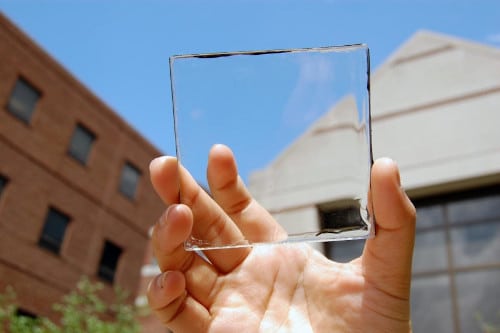 cella fotovoltaica trasparente