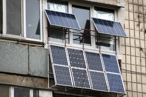 fotovoltaico da balcone inclinato