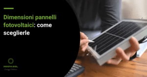 dimensioni pannelli fotovoltaico