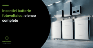 incentivi batterie fotovoltaico