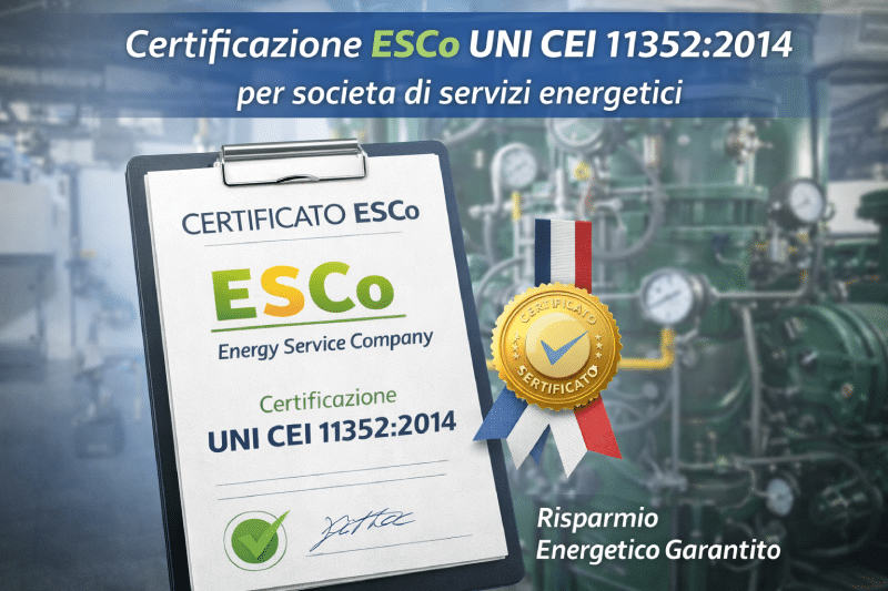 certificazione esco Innovasol azienda ESCo certificata UNI CEI 11352:2014